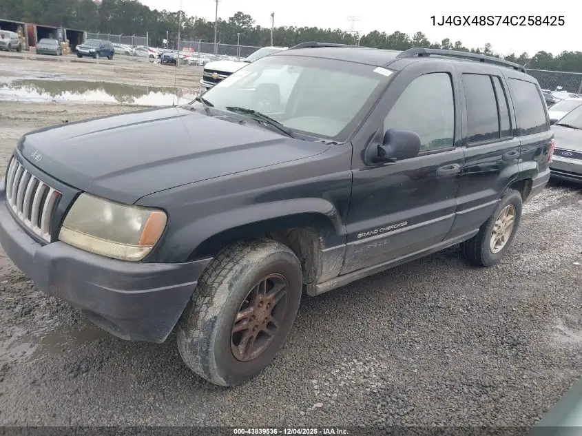 1J4GX48S74C258425 2004 Jeep Grand Cherokee Laredo