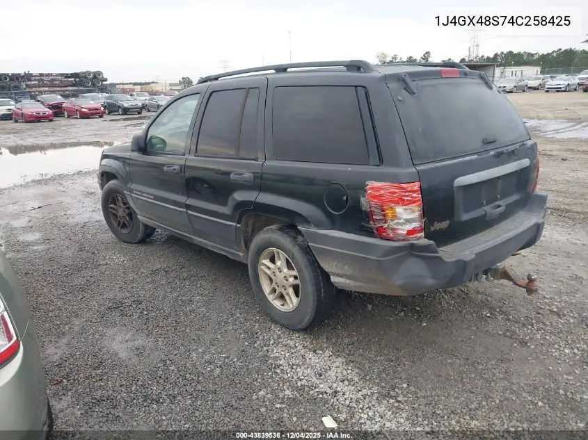 1J4GX48S74C258425 2004 Jeep Grand Cherokee Laredo