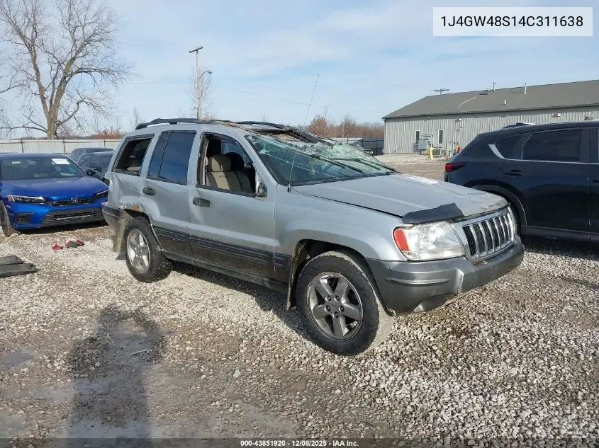 1J4GW48S14C311638 2004 Jeep Grand Cherokee Laredo