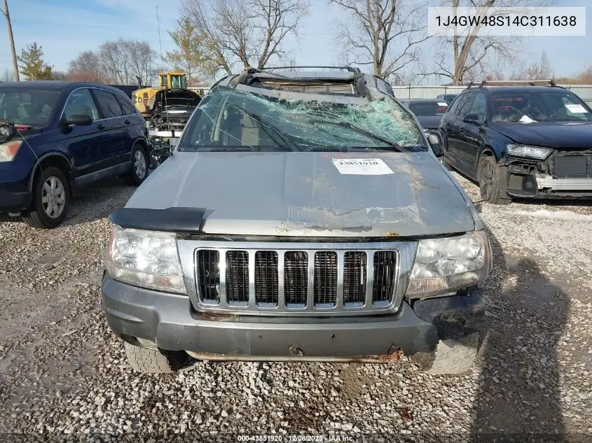 1J4GW48S14C311638 2004 Jeep Grand Cherokee Laredo