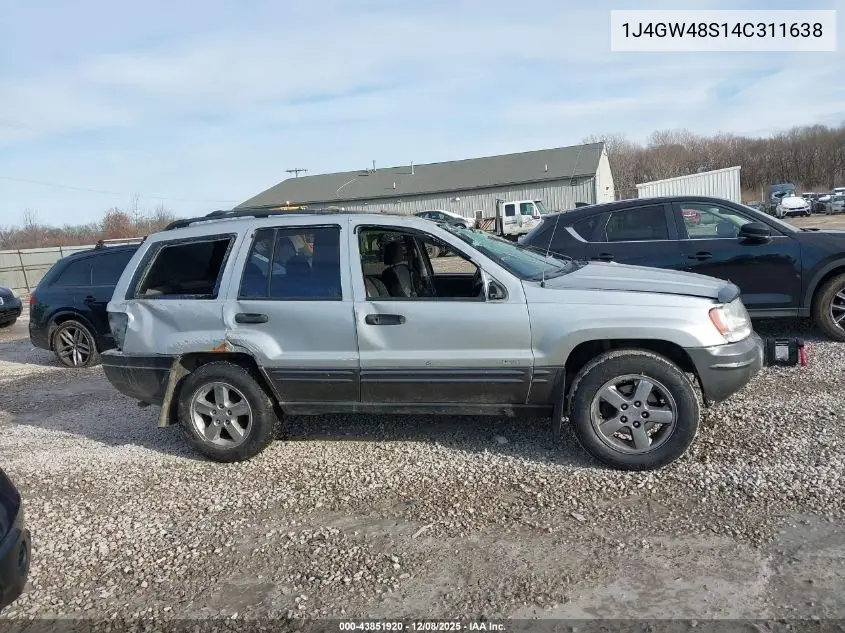 1J4GW48S14C311638 2004 Jeep Grand Cherokee Laredo