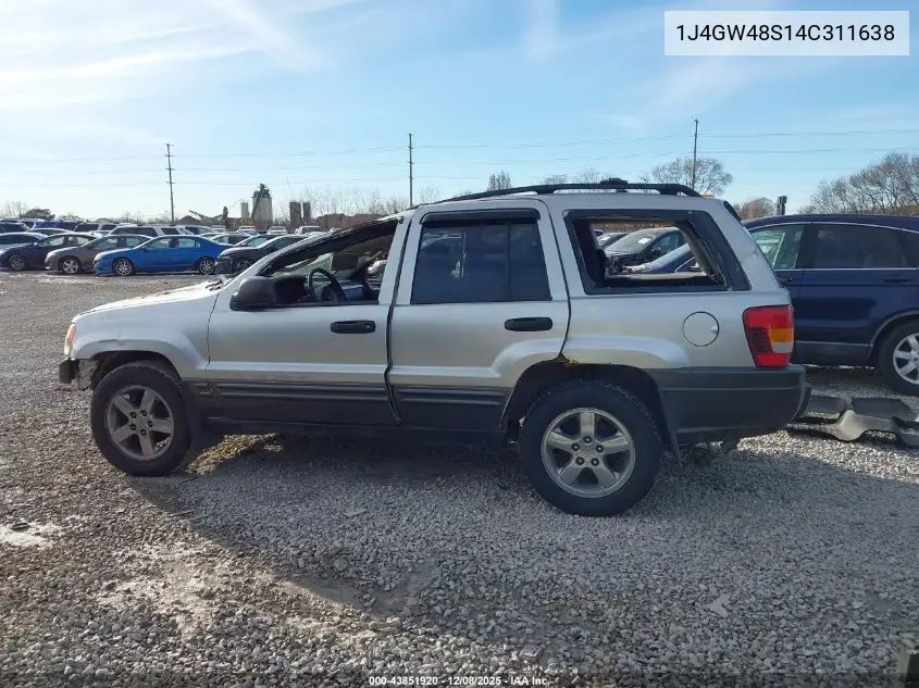1J4GW48S14C311638 2004 Jeep Grand Cherokee Laredo