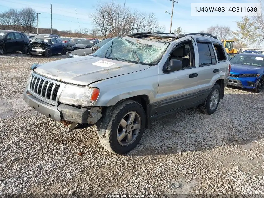 1J4GW48S14C311638 2004 Jeep Grand Cherokee Laredo