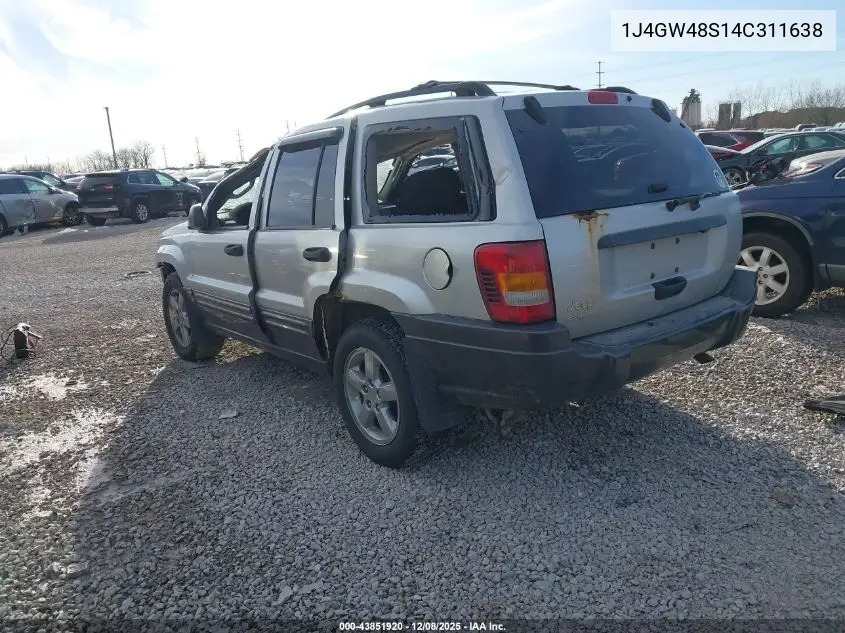 1J4GW48S14C311638 2004 Jeep Grand Cherokee Laredo