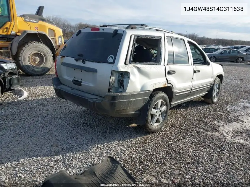 1J4GW48S14C311638 2004 Jeep Grand Cherokee Laredo