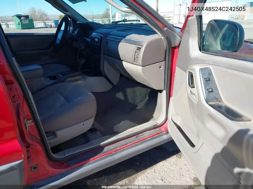 1J4GX48S24C242505 2004 Jeep Grand Cherokee Laredo