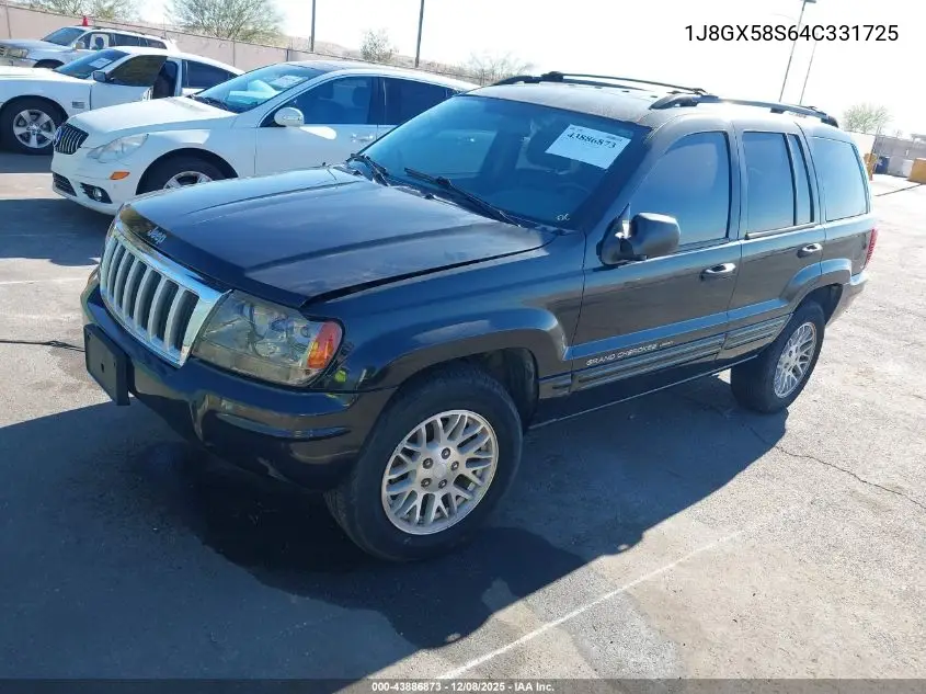 1J8GX58S64C331725 2004 Jeep Grand Cherokee Limited