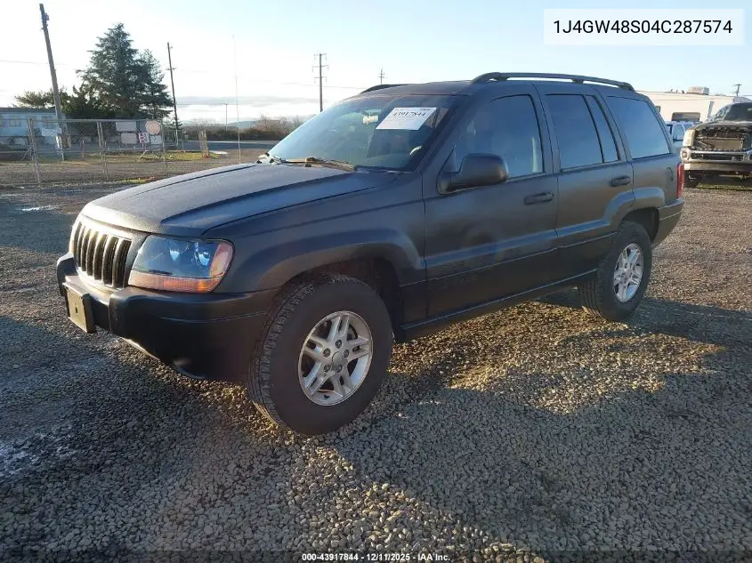 1J4GW48S04C287574 2004 Jeep Grand Cherokee Laredo