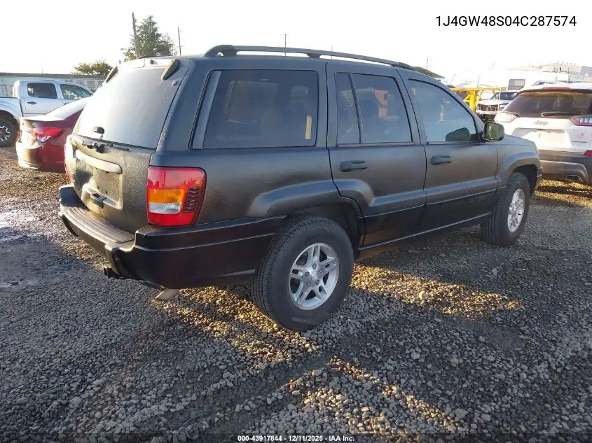 1J4GW48S04C287574 2004 Jeep Grand Cherokee Laredo