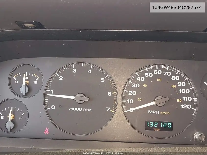 1J4GW48S04C287574 2004 Jeep Grand Cherokee Laredo