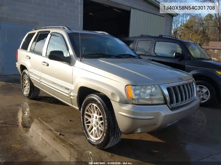 1J4GX58N54C301708 2004 Jeep Grand Cherokee Limited