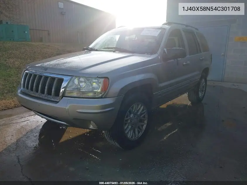 1J4GX58N54C301708 2004 Jeep Grand Cherokee Limited
