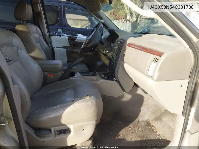 1J4GX58N54C301708 2004 Jeep Grand Cherokee Limited