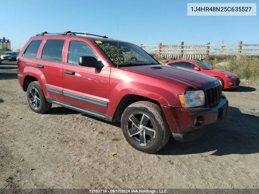 2005 Jeep Grand Cherokee Laredo VIN: 1J4HR48N25C635527 Lot: 12102716