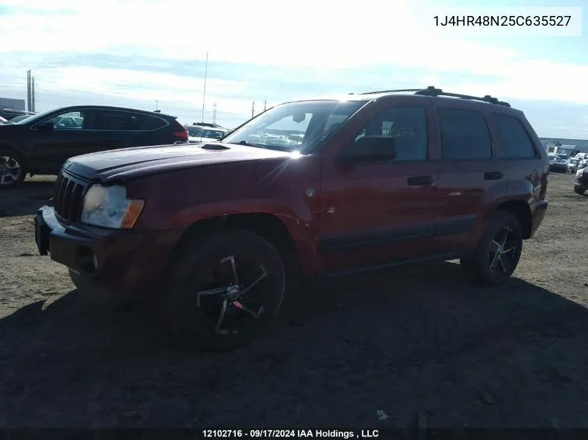 1J4HR48N25C635527 2005 Jeep Grand Cherokee Laredo