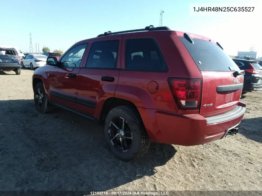 1J4HR48N25C635527 2005 Jeep Grand Cherokee Laredo