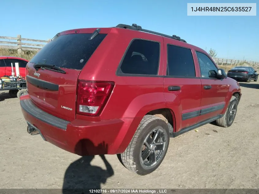 2005 Jeep Grand Cherokee Laredo VIN: 1J4HR48N25C635527 Lot: 12102716