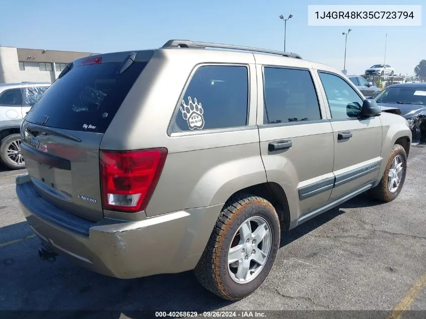 1J4GR48K35C723794 2005 Jeep Grand Cherokee Laredo