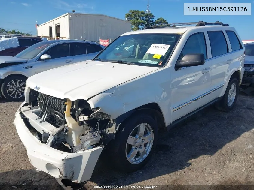 1J4HS58N15C591126 2005 Jeep Grand Cherokee Limited