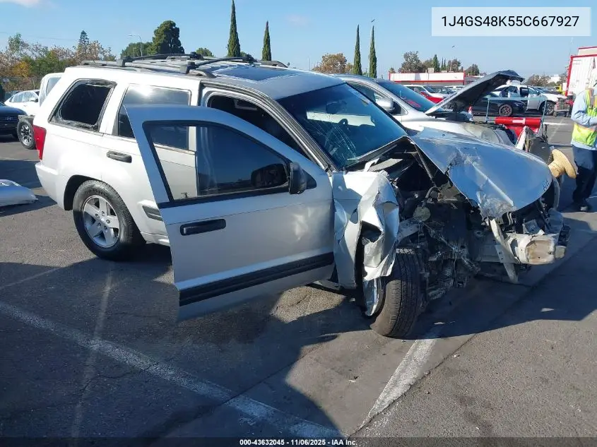 1J4GS48K55C667927 2005 Jeep Grand Cherokee Laredo