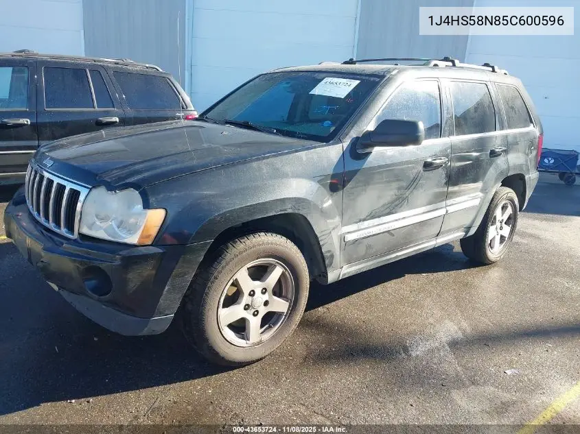 1J4HS58N85C600596 2005 Jeep Grand Cherokee Limited