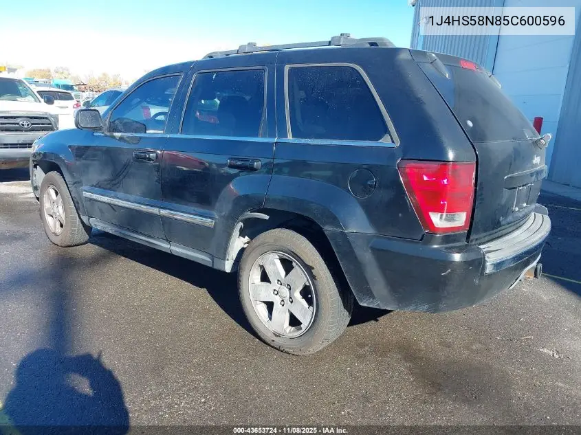 1J4HS58N85C600596 2005 Jeep Grand Cherokee Limited