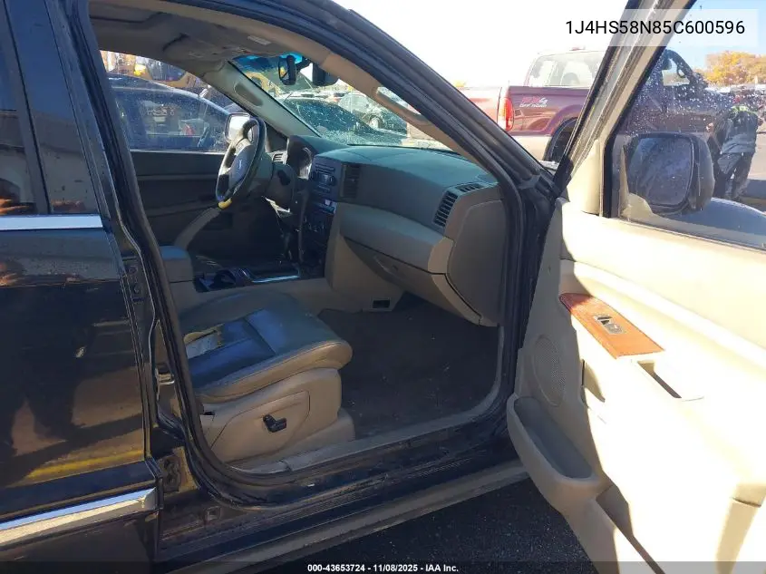 1J4HS58N85C600596 2005 Jeep Grand Cherokee Limited