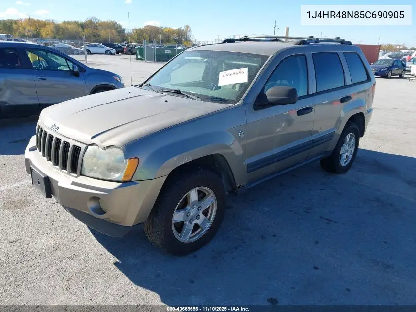 1J4HR48N85C690905 2005 Jeep Grand Cherokee Laredo
