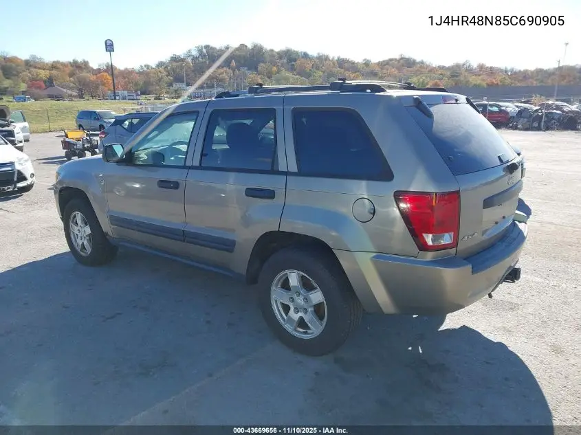 1J4HR48N85C690905 2005 Jeep Grand Cherokee Laredo