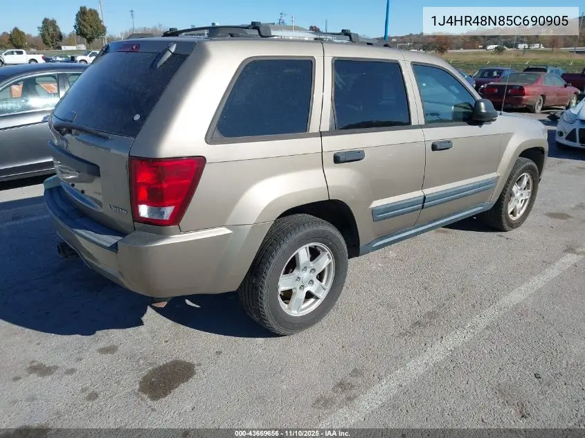 1J4HR48N85C690905 2005 Jeep Grand Cherokee Laredo