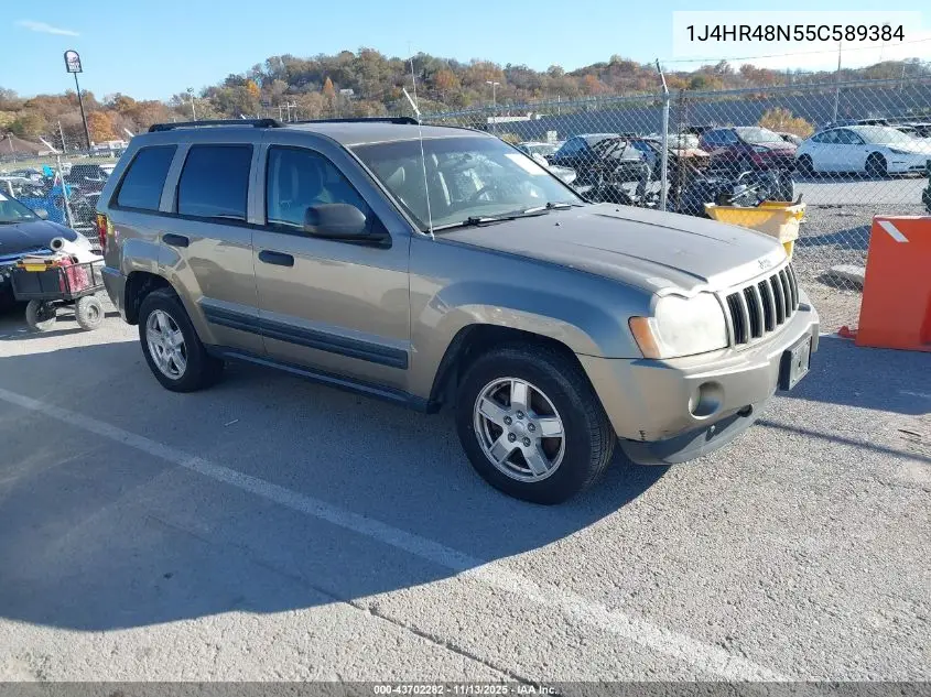 1J4HR48N55C589384 2005 Jeep Grand Cherokee Laredo