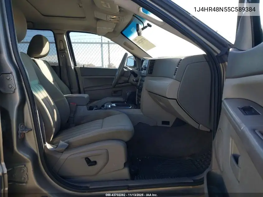 1J4HR48N55C589384 2005 Jeep Grand Cherokee Laredo