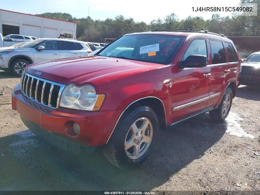 1J4HR58N15C549082 2005 Jeep Grand Cherokee Limited
