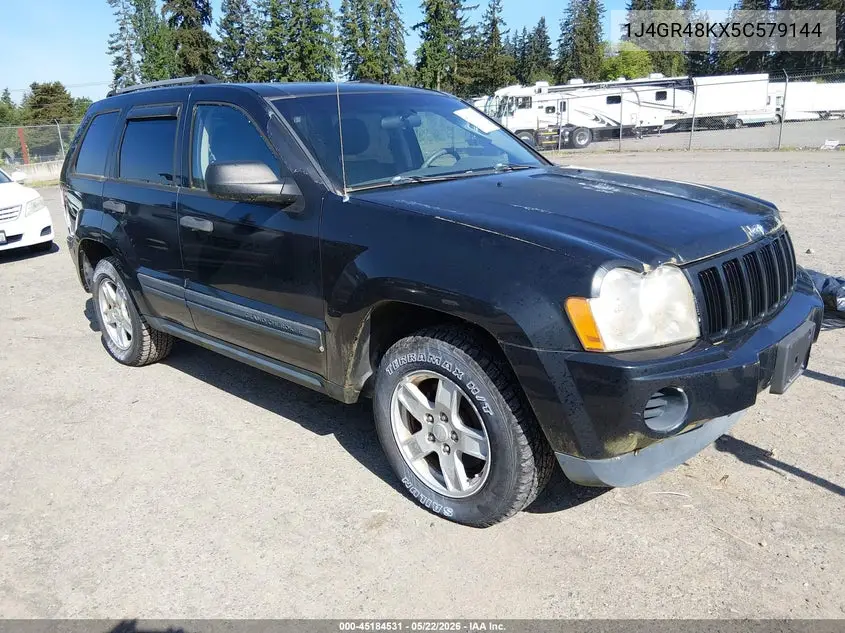 2005 Jeep Grand Cherokee Laredo VIN: 1J4GR48KX5C579144 Lot: 45184531