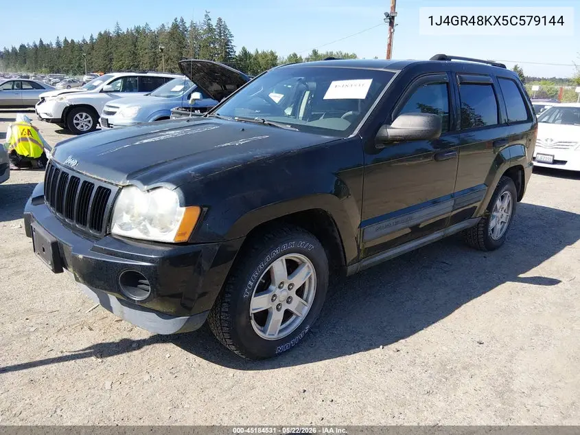 2005 Jeep Grand Cherokee Laredo VIN: 1J4GR48KX5C579144 Lot: 45184531