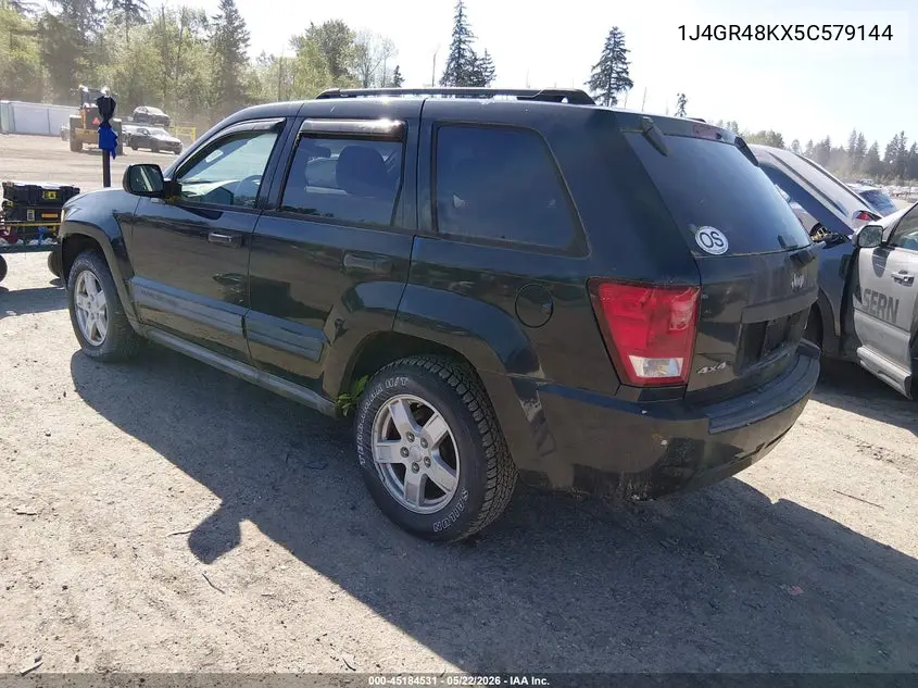 2005 Jeep Grand Cherokee Laredo VIN: 1J4GR48KX5C579144 Lot: 45184531