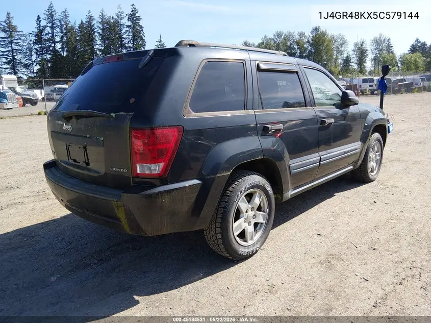 2005 Jeep Grand Cherokee Laredo VIN: 1J4GR48KX5C579144 Lot: 45184531