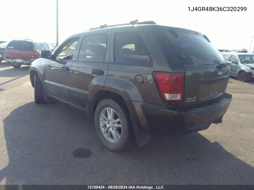 2006 Jeep Grand Cherokee Laredo/Columbia/Freedom VIN: 1J4GR48K36C320299 Lot: 12100424