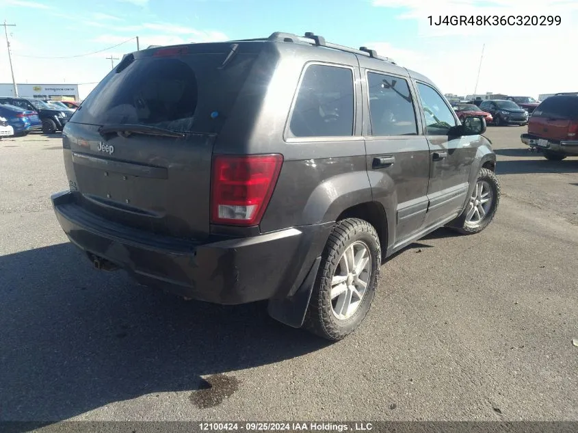 2006 Jeep Grand Cherokee Laredo/Columbia/Freedom VIN: 1J4GR48K36C320299 Lot: 12100424