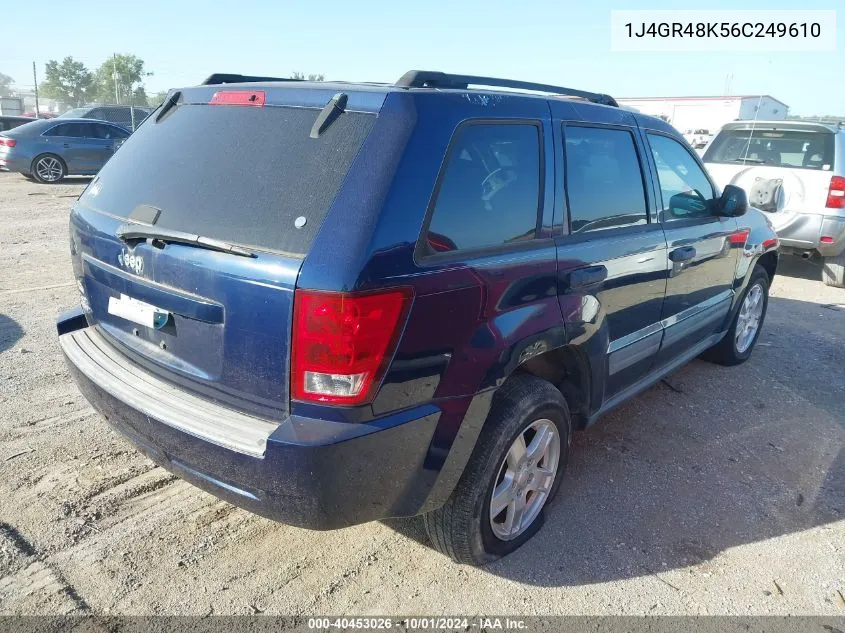 1J4GR48K56C249610 2006 Jeep Grand Cherokee Laredo