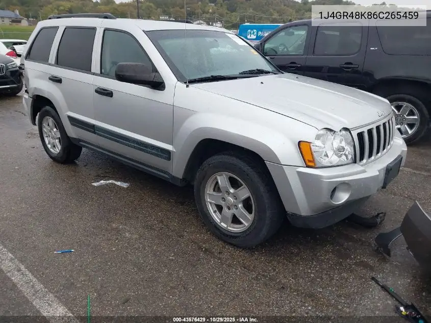 1J4GR48K86C265459 2006 Jeep Grand Cherokee Laredo