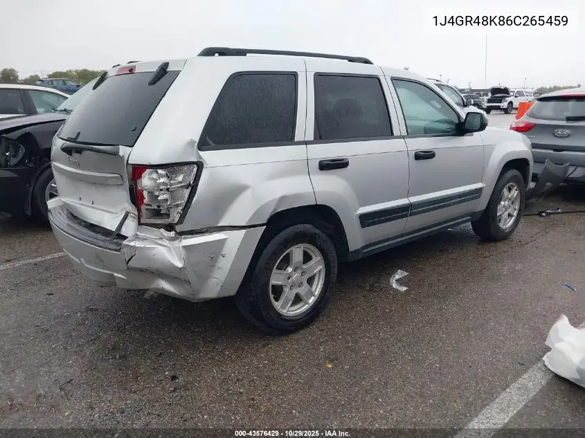 1J4GR48K86C265459 2006 Jeep Grand Cherokee Laredo