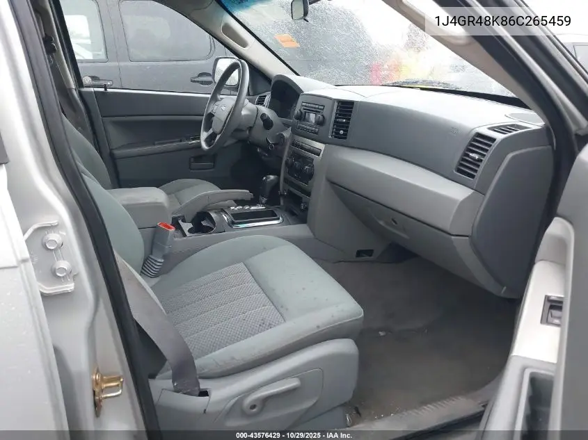 1J4GR48K86C265459 2006 Jeep Grand Cherokee Laredo