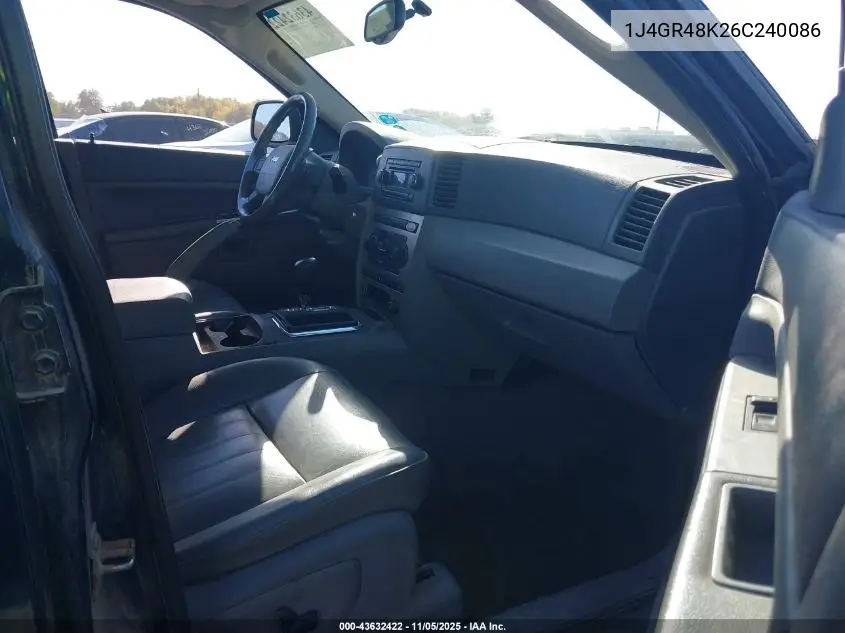 1J4GR48K26C240086 2006 Jeep Grand Cherokee Laredo
