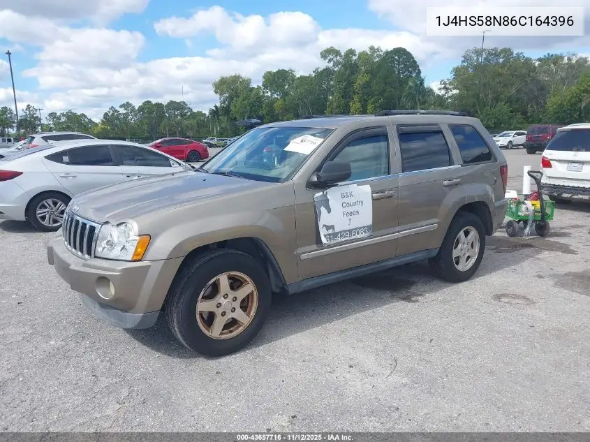 1J4HS58N86C164396 2006 Jeep Grand Cherokee Limited