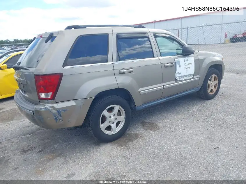 1J4HS58N86C164396 2006 Jeep Grand Cherokee Limited