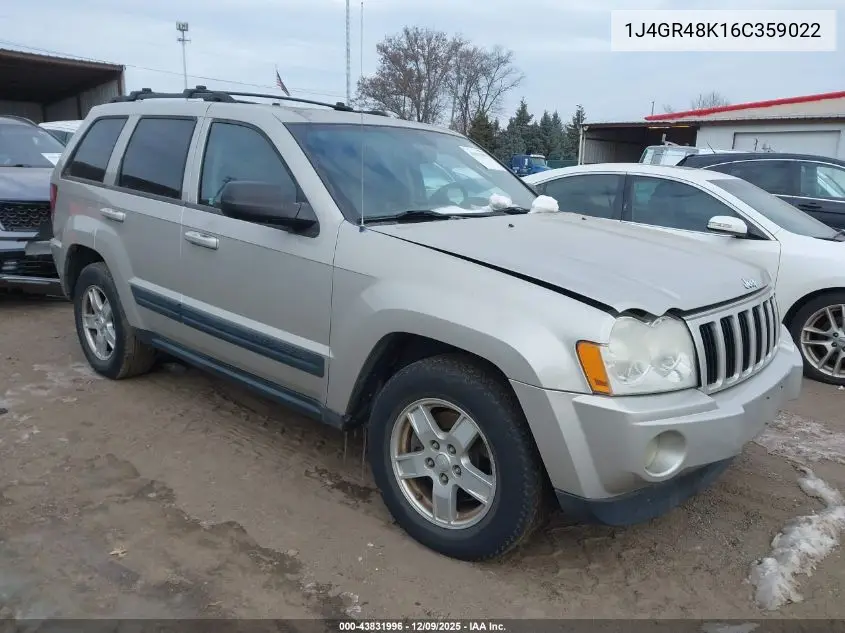 1J4GR48K16C359022 2006 Jeep Grand Cherokee Laredo