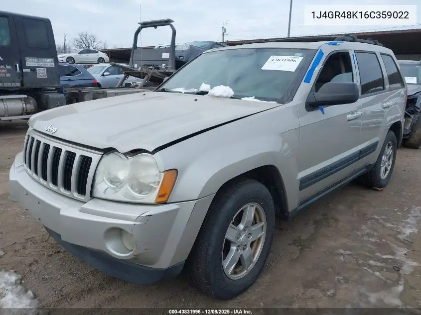 1J4GR48K16C359022 2006 Jeep Grand Cherokee Laredo