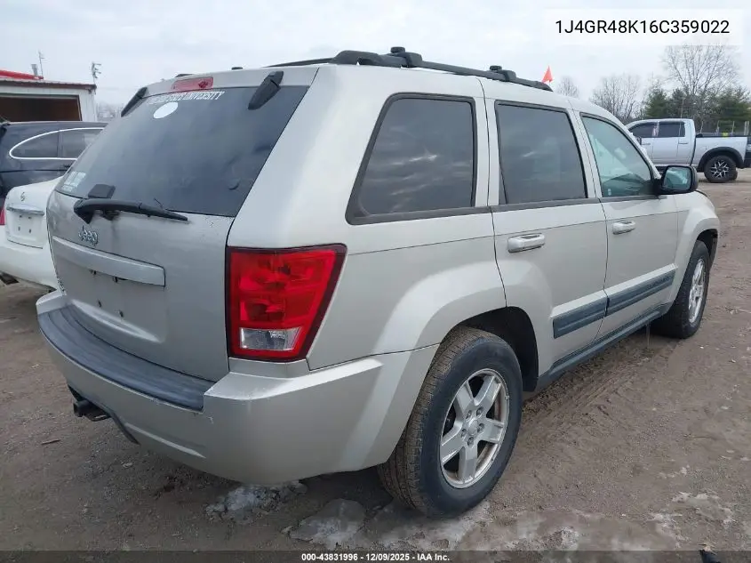 1J4GR48K16C359022 2006 Jeep Grand Cherokee Laredo
