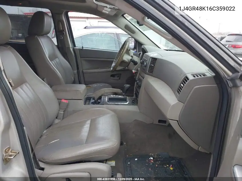 1J4GR48K16C359022 2006 Jeep Grand Cherokee Laredo